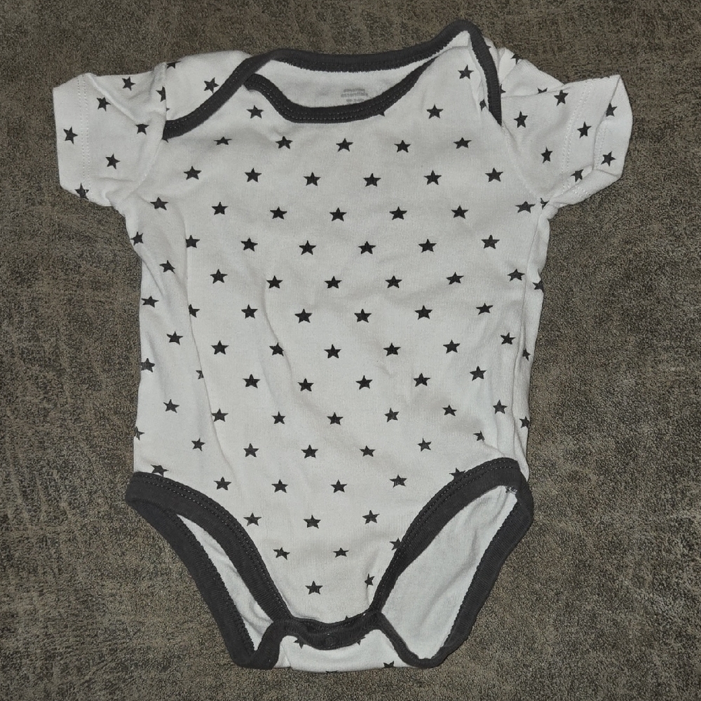 Amazon Essentials Black and White Star Bodysuit